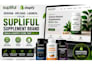 design supliful supplement labels, upload products, and build a shopify store